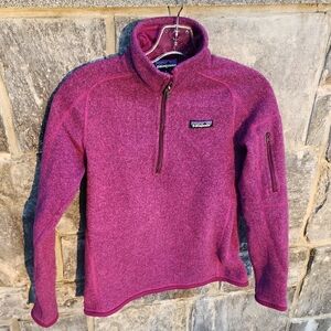 Patagonia Magenta Heather Quarter-Zip Better Sweater Fleece Pullover Small